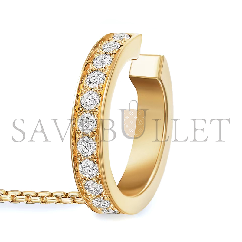 Ca*t1er love single earrings, multiwear, half-paved n8515243